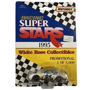 Matchbox Racing Super Stars 1995 White Rose Collectibles Promotional 1:64